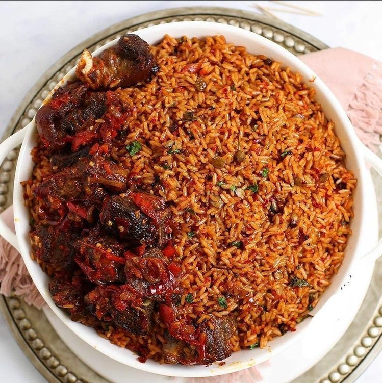 JOLLOF W/BEEF PIECES