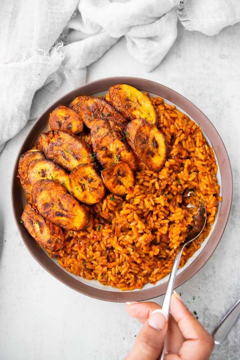 JOLLOF W/PLANTAIN